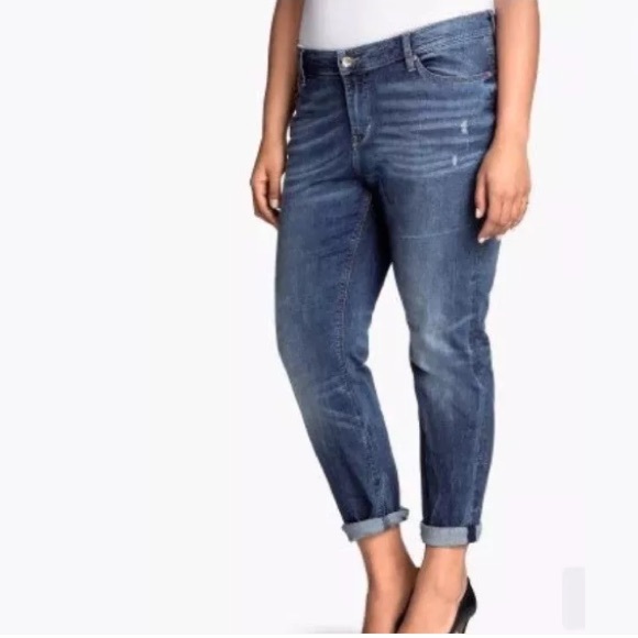 H&M Denim - H&M plus size 22 stretch boyfriend jeans